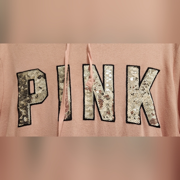 VS PINK Hoodie, Medium, Sequin - Picture 2 of 9